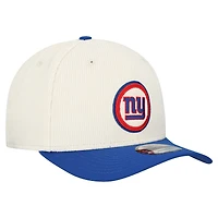 Casquette ajustable en velours côtelé 9SEVENTY pour homme New Era Stone New York Giants
