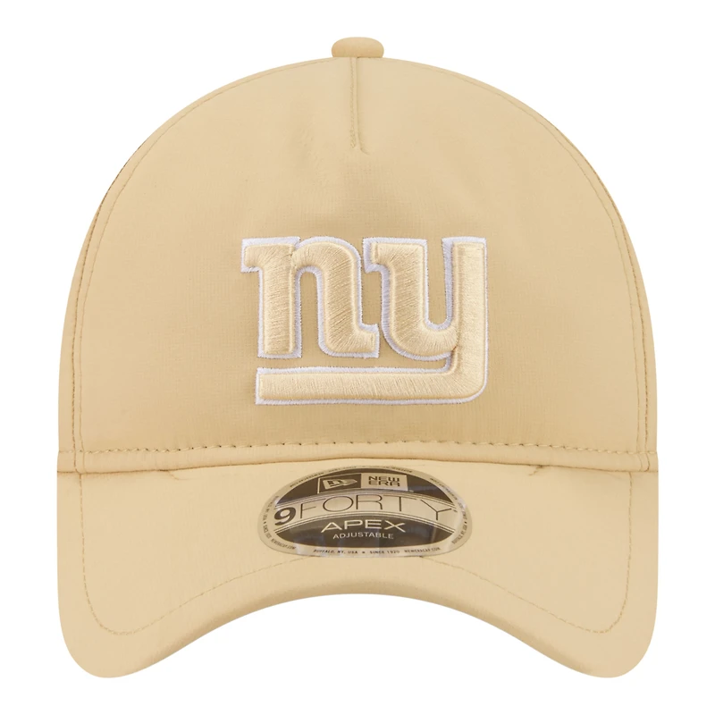 Men's New Era Tan New York Giants Apex 9FORTY Adjustable Hat