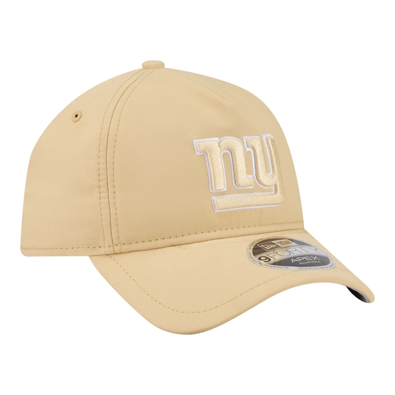 Men's New Era Tan New York Giants Apex 9FORTY Adjustable Hat