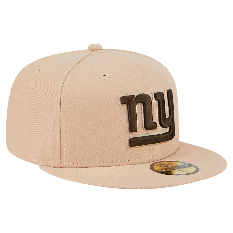 Men's New Era Tan York Giants Candied Pecan 59FIFTY Fitted Hat