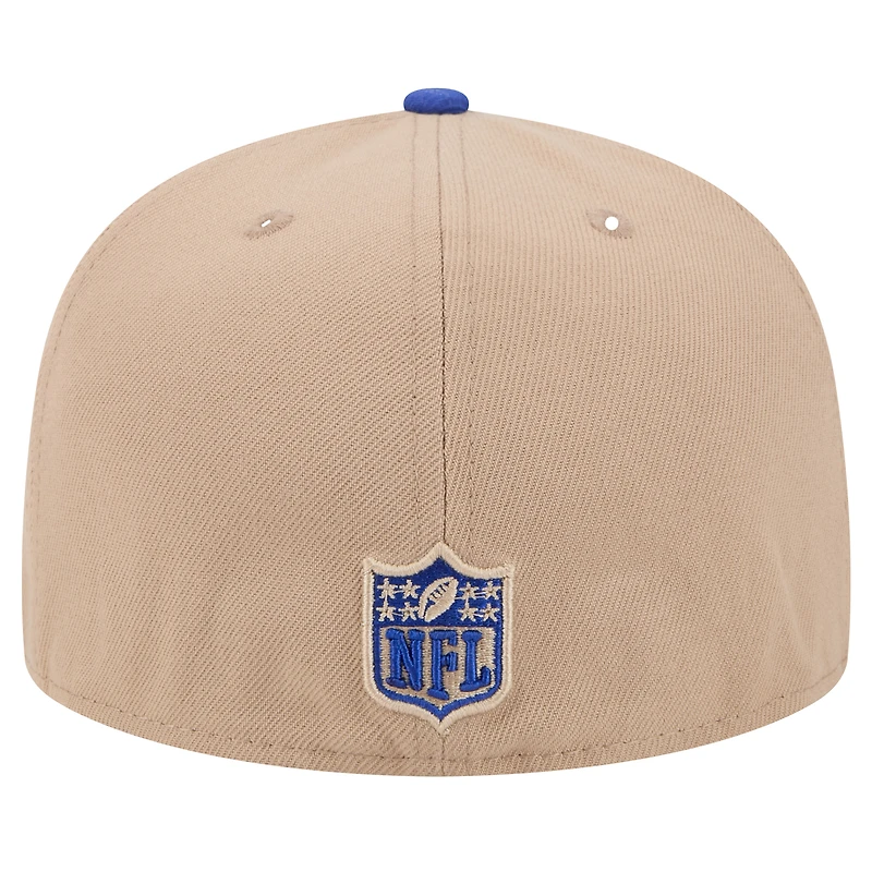 Men's New Era Tan York Giants  Logo Main 59FIFTY Fitted Hat