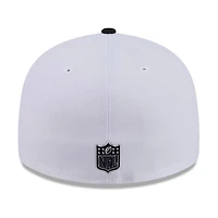 Men's New Era  White/Black York Giants 2026 NFL Draft Pre-Curved 59FIFTY Fitted Hat
