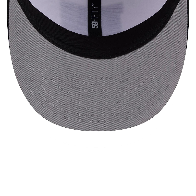 Men's New Era  White/Black York Giants 2026 NFL Draft Pre-Curved 59FIFTY Fitted Hat