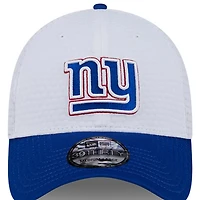 Casquette flexible 39THIRTY New Era pour hommes, blanc/royal, York Giants 2024 NFL Training Camp