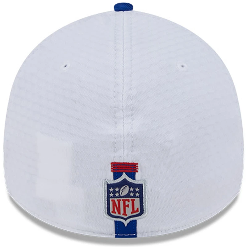 Casquette flexible 39THIRTY New Era pour hommes, blanc/royal, York Giants 2024 NFL Training Camp