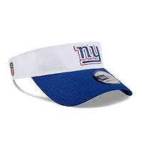 Men's New Era White/Royal New York Giants 2024 NFL Training Camp Adjustable Visor