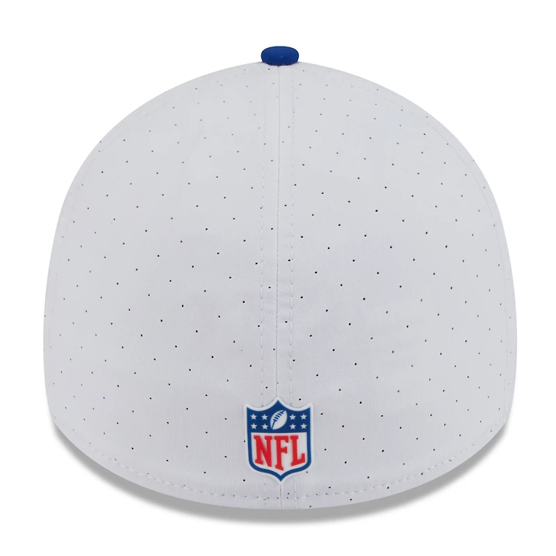 Men's New Era  White/Royal York Giants 2025 NFL Training Camp 39THIRTY Flex Hat