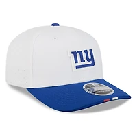 Men's New Era  White/Royal New York Giants 2025 NFL Training Camp 9SEVENTY Adjustable Hat