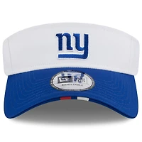 Men's New Era  White/Royal New York Giants 2025 NFL Training Camp Adjustable Visor