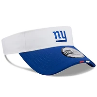 Men's New Era  White/Royal New York Giants 2025 NFL Training Camp Adjustable Visor