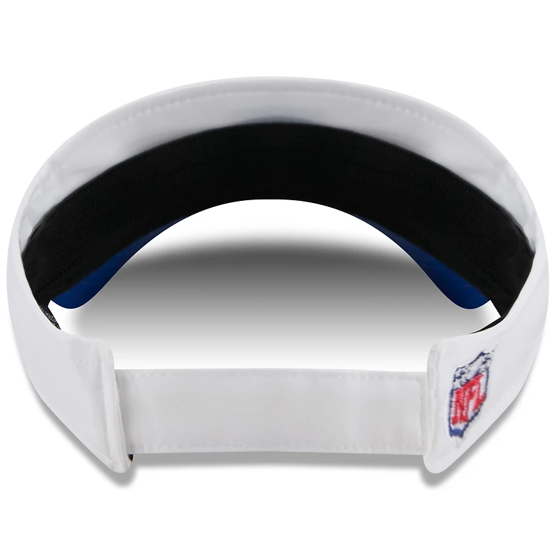 Men's New Era  White/Royal New York Giants 2025 NFL Training Camp Adjustable Visor