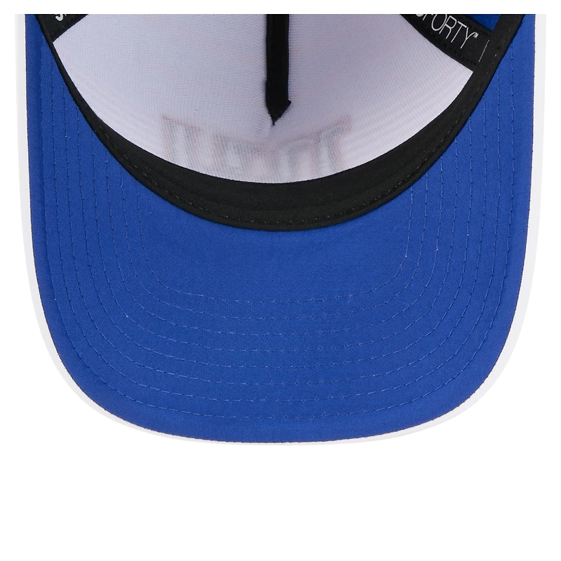 Casquette ajustable New Era New York Giants Adventure Gradient 9FORTY M-Crown A-Frame pour homme, blanc/bleu roi