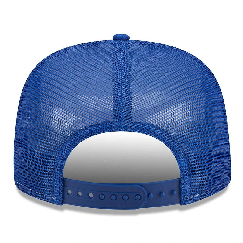 Men's New Era White/Royal New York Giants Banger 9FIFTY Trucker Snapback Hat