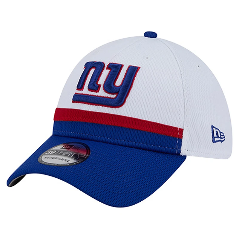 Men's New Era White/Royal York Giants Dashmark Rays 39THIRTY Flex Hat