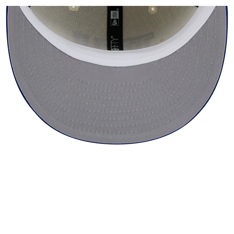 Casquette ajustée New Era 59FIFTY pour homme, blanc/bleu roi, des York Giants