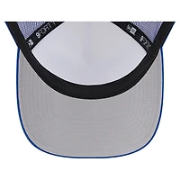 Casquette réglable 9FORTY Stacked A-Frame Trucker 9FORTY New Era pour hommes, blanc/royal, New York Giants