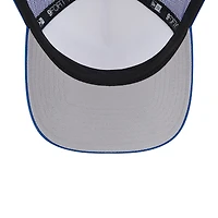 Men's New Era White/Royal New York Giants Stacked A-Frame Trucker 9FORTY Adjustable Hat