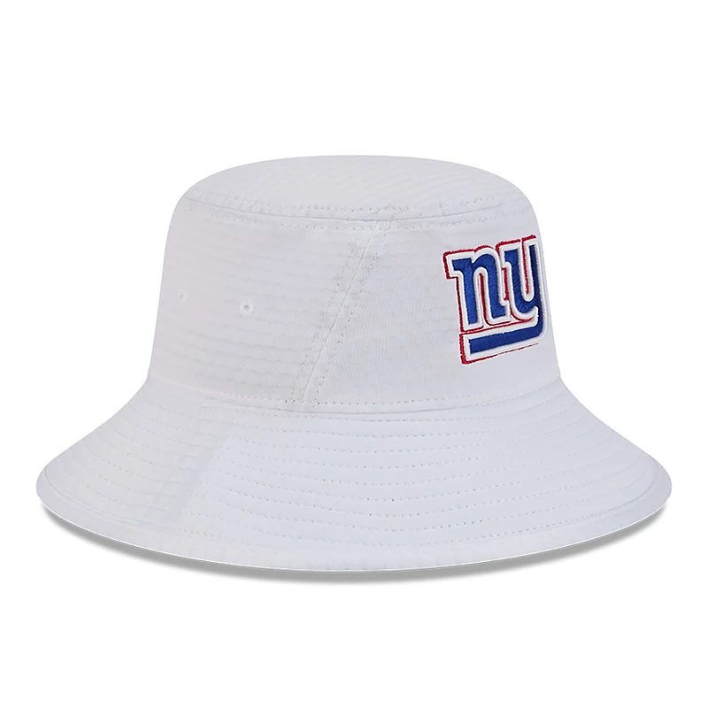 Men's New Era White New York Giants 2024 NFL Training Camp Stretch Bucket Hat