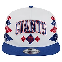 Men's New Era  White New York Giants Argyle 19TWENTY Adjustable Hat