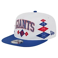 Men's New Era  White New York Giants Argyle 19TWENTY Adjustable Hat