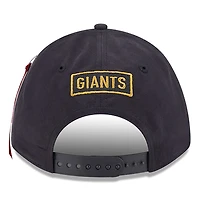 Men's New Era x Alpha Industries  Black New York Giants A-Frame 9FORTY Adjustable Hat