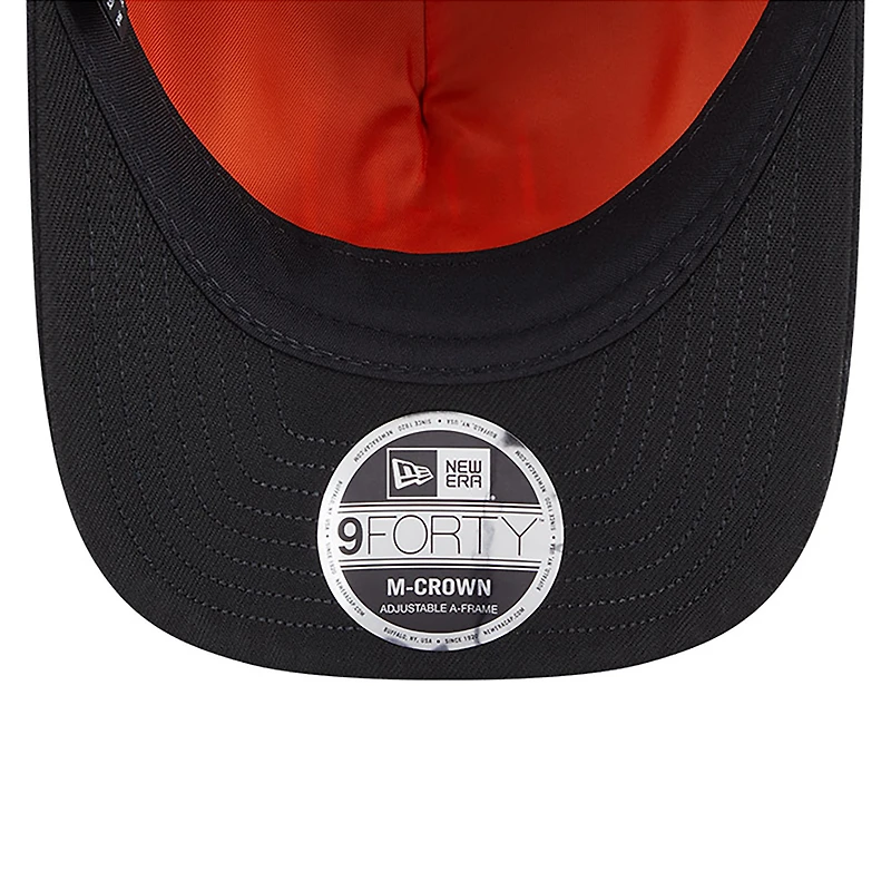 Men's New Era x Alpha Industries Black New York Giants A-Frame 9FORTY Adjustable Hat