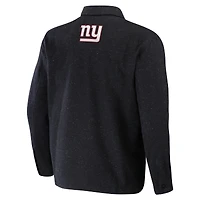 Collection NFL x Darius Rucker pour homme par Fanatics Charcoal New York Giants Shacket Full-Snap Jacket