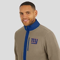 Men's NFL x Darius Rucker Collection by Fanatics  Tan New York Giants Heavyweight Polar Fleece Full-Zip Jacket
