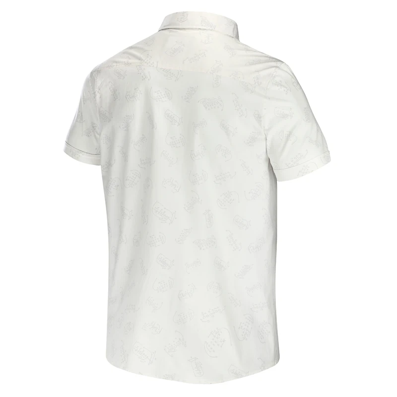 Collection NFL x Darius Rucker pour hommes par Fanatics T-shirt boutonné tissé blanc des Giants de New York