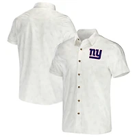 Collection NFL x Darius Rucker pour hommes par Fanatics T-shirt boutonné tissé blanc des Giants de New York