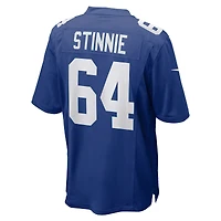 Maillot de match Nike Aaron Stinnie Royal New York Giants pour homme