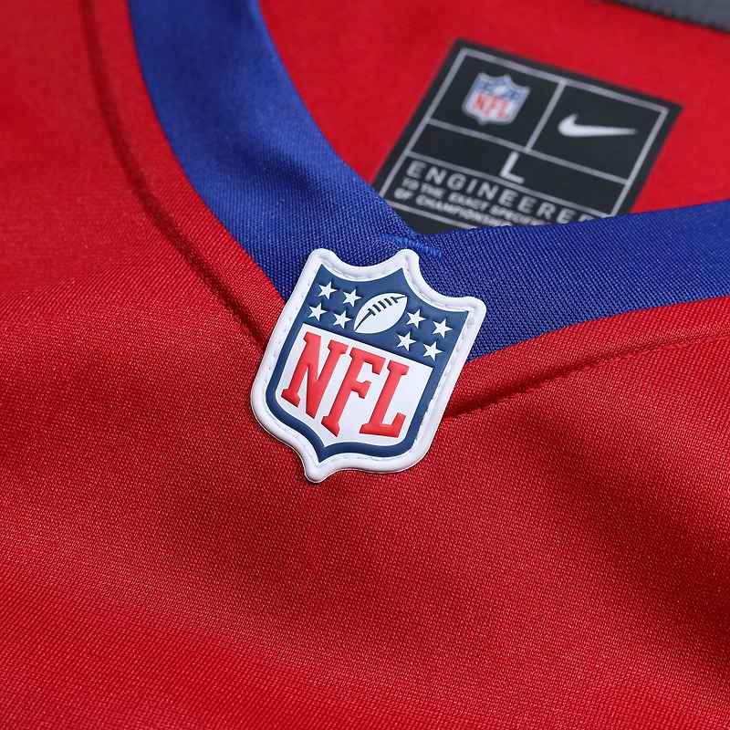Maillot Nike Abdul Carter rouge pour homme, choix de premier tour des Giants New York, match alternatif