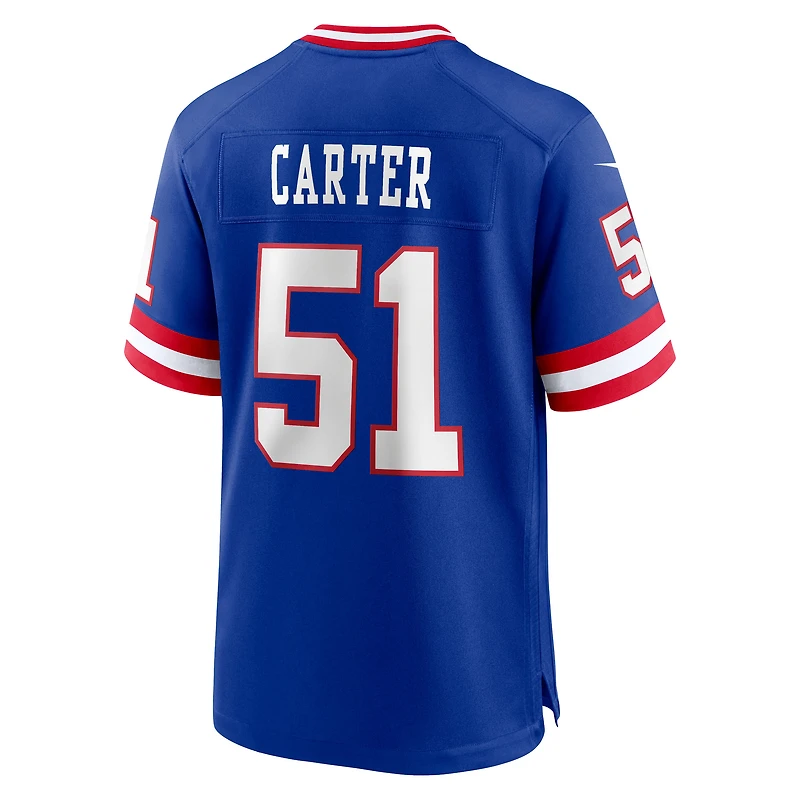 Maillot Nike Abdul Carter Royal pour homme, choix de premier tour, 2e match alternatif, New York Giants