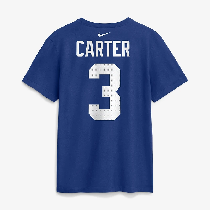 T-shirt Nike Abdul Carter Royal pour homme, avec nom et numéro du joueur des Giants de New York