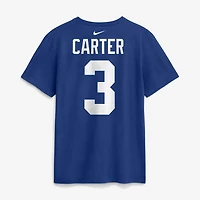 T-shirt Nike Abdul Carter Royal pour homme, avec nom et numéro du joueur des Giants de New York