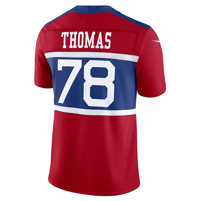 Nike Andrew Thomas Century Rouge pour hommes New York Giants Alternate Vapor F.U.S.E. Maillot limité