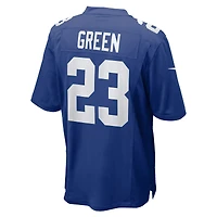 Men's Nike Art Green  Royal New York Giants Team Game Jersey