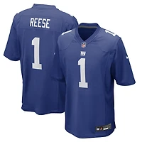 Maillot de match Nike Arvell Reese Royal New York Giants, choix n° 5 du premier tour la draft NFL 2026