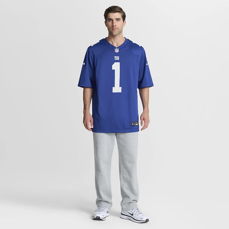 Maillot de match Nike Arvell Reese Royal New York Giants, choix n° 5 du premier tour la draft NFL 2026
