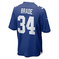 Maillot de match Nike Beau Brade Royal des New York Giants pour homme