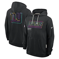 Sweat à capuche Nike noir New York Giants NFL Crucial Catch 2025 pour homme, édition Standard Issue Dri-FIT