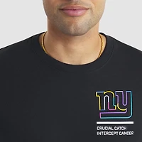 Men's Nike Black New York Giants 2025 NFL Crucial Catch Tri-Blend Dri-FIT T-Shirt
