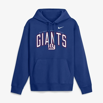 Men's Nike Blue New York Giants Expect Victory Club Fleece Pullover Hoodie
