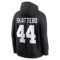 Men's Nike Cam Skattebo Black New York Giants Player Name & Number Fleece Hoodie