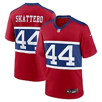 Maillot Nike Cam Skattebo rouge pour homme des New York Giants, Alternate Century,