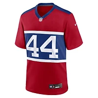 Maillot Nike Cam Skattebo rouge pour homme des New York Giants, Alternate Century,