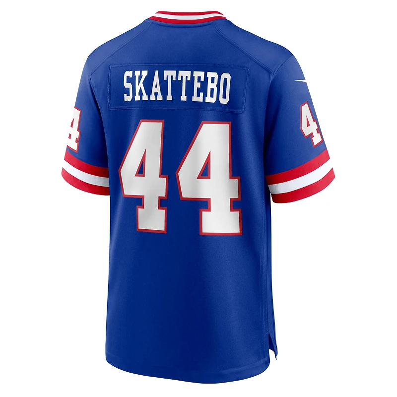 Men's Nike Cam Skattebo Royal New York Giants Alternate 2 Legacy Game Jersey