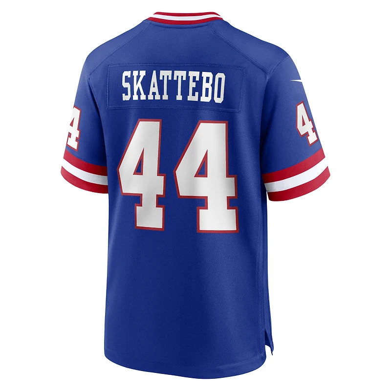 Men's Nike Cam Skattebo Royal New York Giants Alternate 2 Legacy Game Jersey