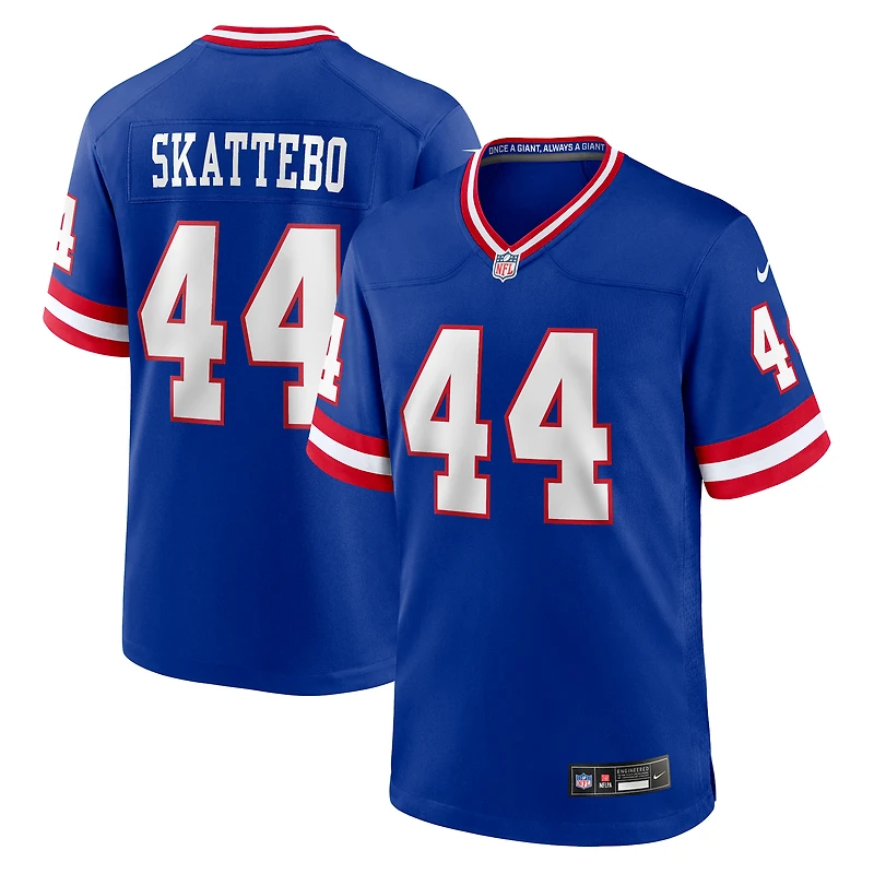 Maillot Nike Cam Skattebo Royal New York Giants Alternate 2 Legacy Game pour homme