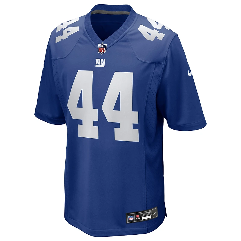 Men's Nike Cam Skattebo Royal New York Giants Game Jersey
